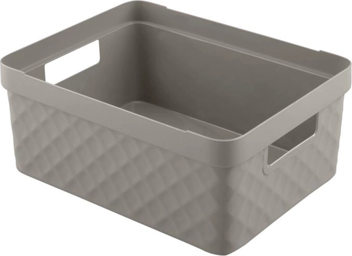 Kunststoff-Aufbewahrungskorb HEIDRUN Diamond 36 × 27 × 14 cm, Farbmix – 1 Stück