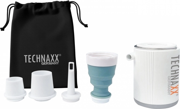 Technaxx mini oplaadbare luchtpomp met LED-licht
