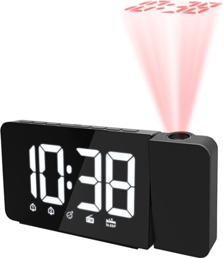 Solight Projektionswecker mit FM-Radio und Weckfunktion