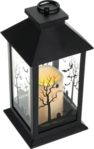 Lanterne LED noire d’Halloween Retlux