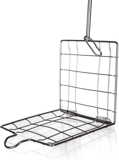 Sturdy clamping grid for a secure hold on food