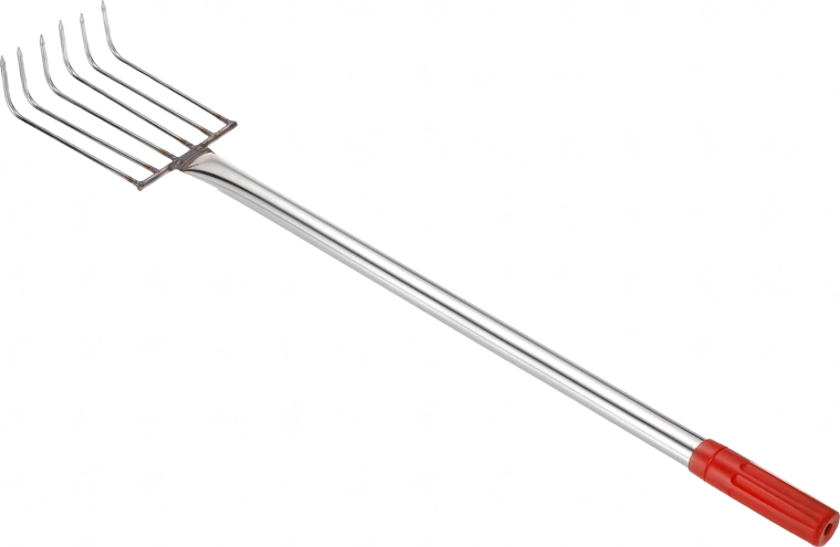 Griffe de jardin en métal pour ameublir le sol, 6 dents, 56 cm