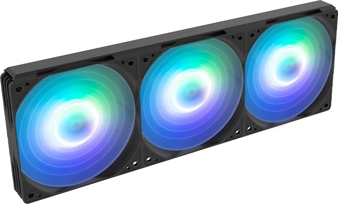 Three 120 mm fans for optimal airflow