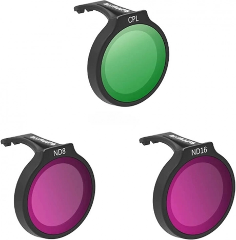 SUNNYLIFE filter set for DJI Neo drone – CPL, ND8 and ND16
