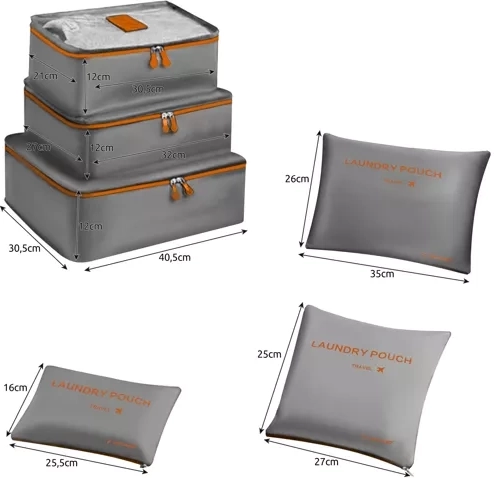 6 Größen für übersichtliches Packen