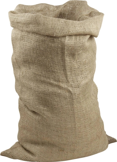 Jute zak 95 × 56 cm – zeer dicht weefsel, draagvermogen 40–50 kg