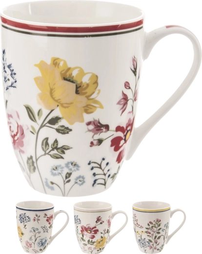 Porcelain mug flower 350 ml – assorted designs