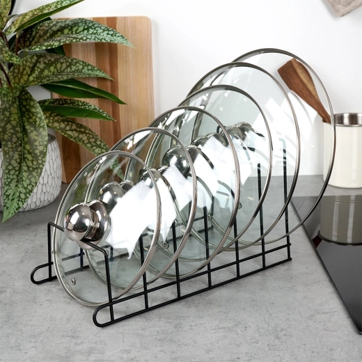 Durable black metal construction