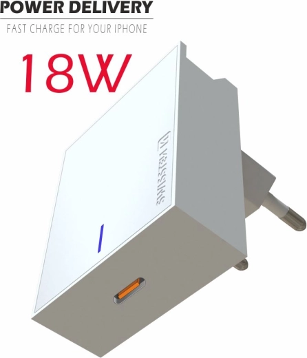 Lader met USB-C 18W Power Delivery Swissten