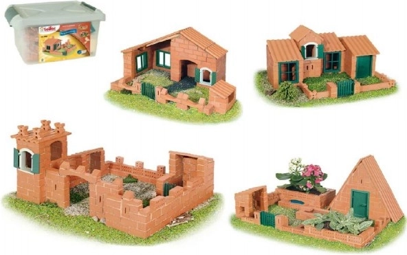 Teifoc Construction Set House Raul II 280 pcs in plastic box 41x19x30 cm