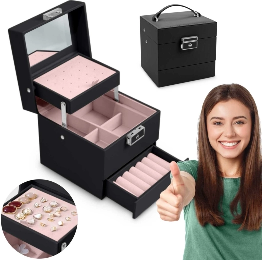 Massido Jewelry Box Black