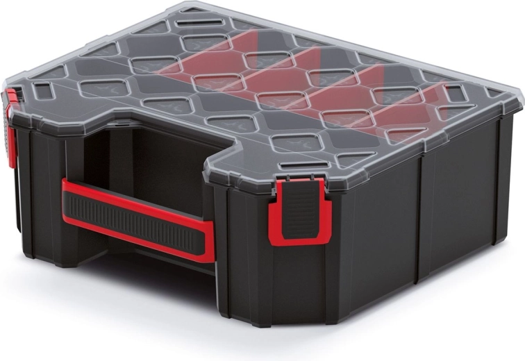 Hoge organizer met verstelbare vakverdelers 284 × 243 × 105 mm