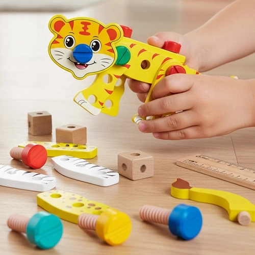 Das Bauen von Tieren und Fahrzeugen fördert die Kreativität