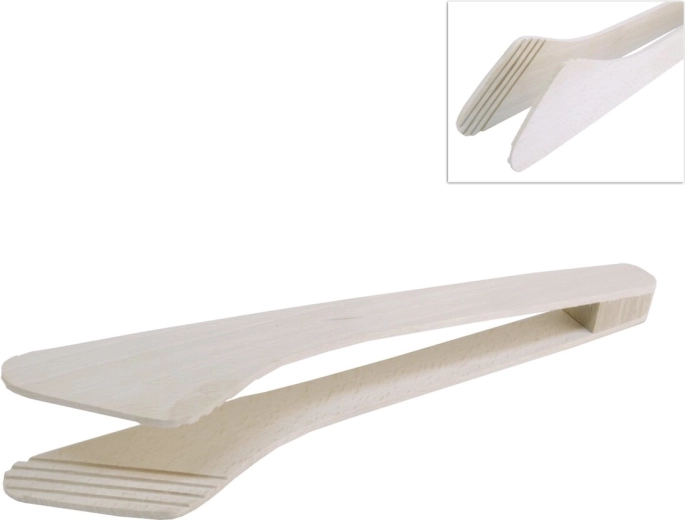 Houten tang-spatel 29,5 cm