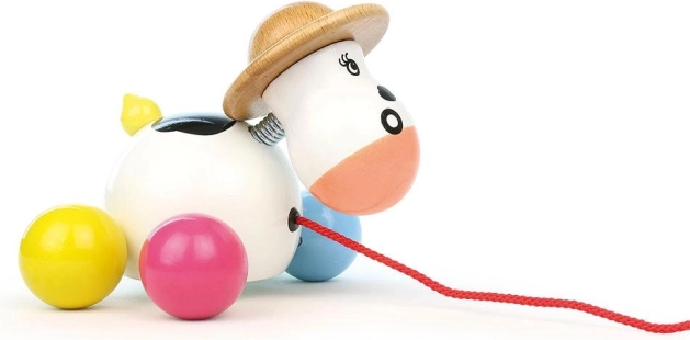 Wooden pull-along calf VILAC Rosy