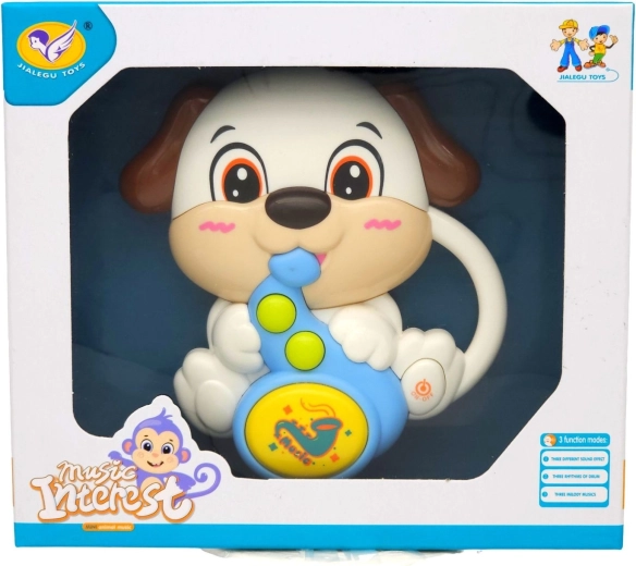 Spielender weißer Teddybär