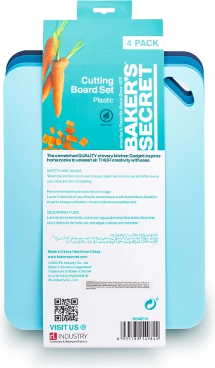 Baker's Secret set de 4 planches à découper 38 × 29 cm