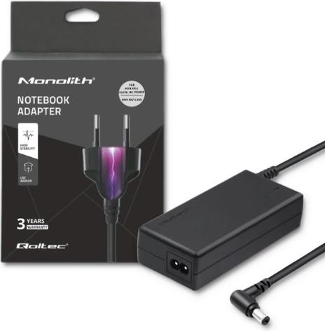 Adaptateur secteur pour ordinateur portable 65 W, 20 V, 3,25 A, connecteur 5,5 × 2,5 mm