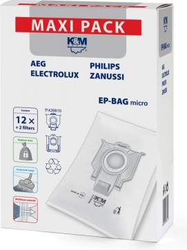 Mikro-Staubsaugerbeutel 12+2 EP-BAG Maxi Pack