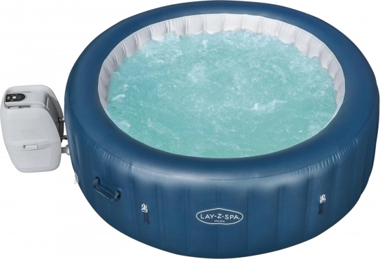 Aufblasbarer Whirlpool BESTWAY Lay‑Z‑Spa Milan AirJet Plus für 6 Personen mit Pumpe, Filter VI und Abdeckung