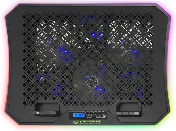 refroidisseur de jeu pour ordinateur portable avec rétroéclairage RGB Galerne