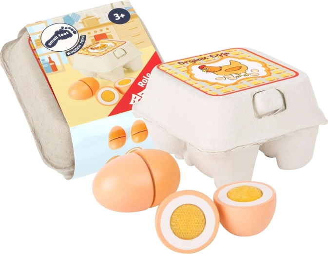 Small Foot Œufs en bois à jouer - 4 pièces