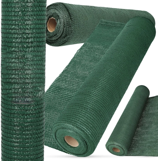 Shade and privacy fence screen mesh 1.5 × 50 m, 180 g/m², with 100 zip ties