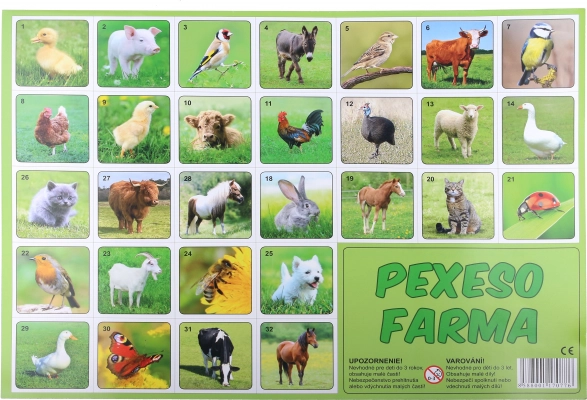 Farm Memory Game – animal pairs