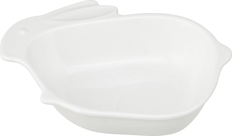 Porcelain serving bowl bunny, cream, 17.5 × 14 × 4 cm
