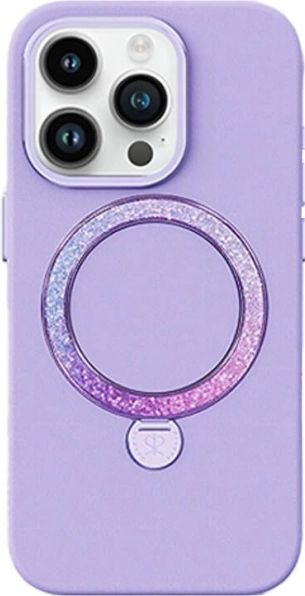 Telefoonhoesje Joyroom Dancing Circle voor iPhone 15 Pro paars