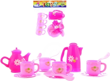 Roze theeservies voor kinderen