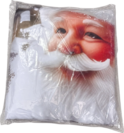Weihnachtliche 3D-Bettwäsche mit Weihnachtsmann und Weihnachtsbaum, 200 × 220 cm, mit 2 Kissenbezügen