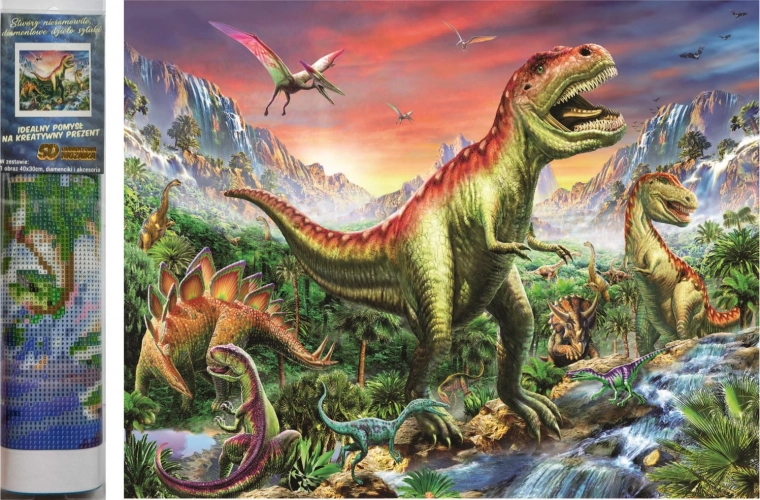 Diamond Painting Prehistoric Ruler 30 × 40 cm