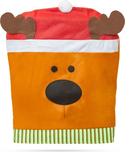 Vilten stoelversiering met de kerstman