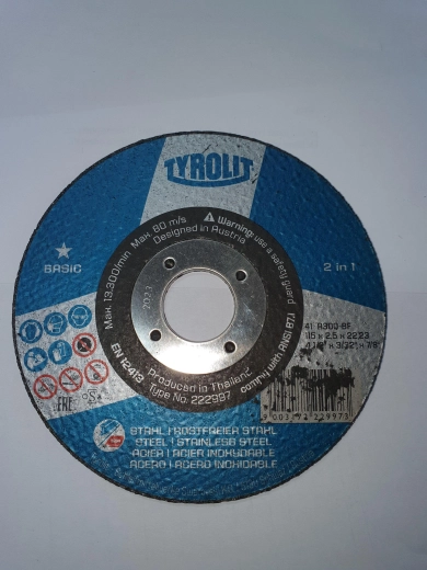 Doorslijpschijf voor staal 115 × 2,5 × 22,2 mm