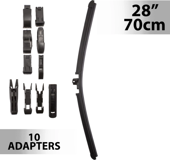 Scheibenwischer Carguard 28″/70 cm mit 10 Adaptern
