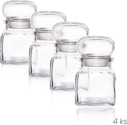 Glass spice jars TK120, 4 pcs