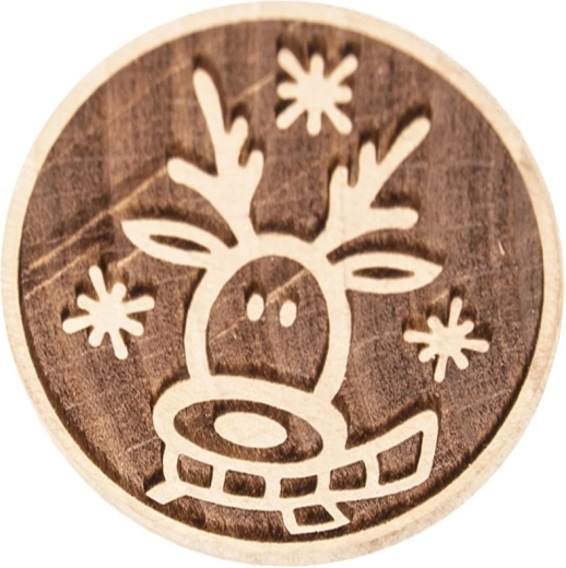 Fijn gedetailleerd rendiermotief