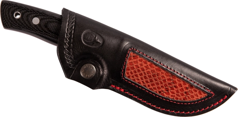 Ergonomic Micarta with red liner