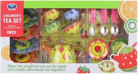 Kinder theeservies van blik 19-delig
