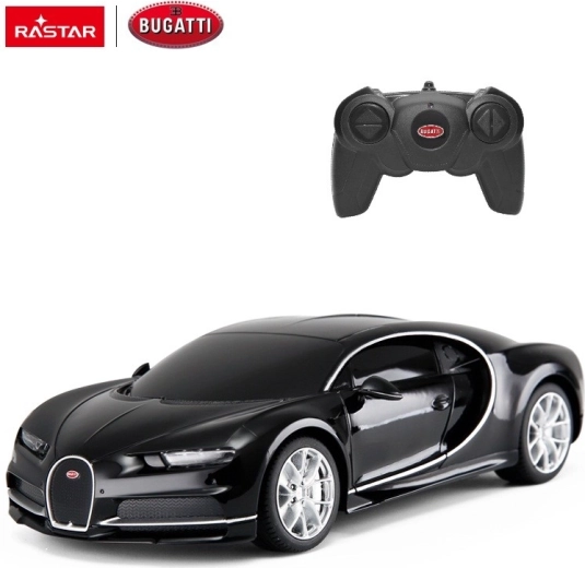 Bugatti Chiron RC-auto met afstandsbediening Rastar 1:24 zwart
