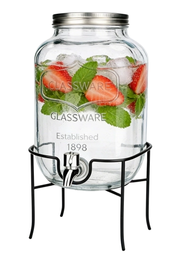 Support métallique stable pour verres hauts