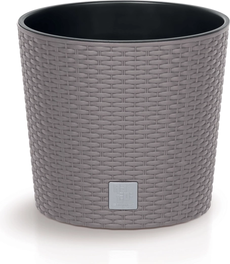 Blumentopf Rato Round mit Einsatz 25 cm Mocca