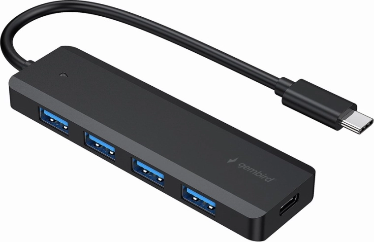 Hub USB-C avec 4 ports USB 3.1 Gen 1 et port PD