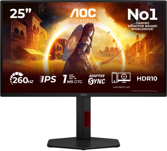 Gamingmonitor AOC 25G4ZR 24,5" fast IPS 260 Hz met pivot