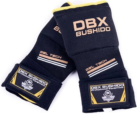 DBX Bushido gel inner gloves black-yellow – S/M