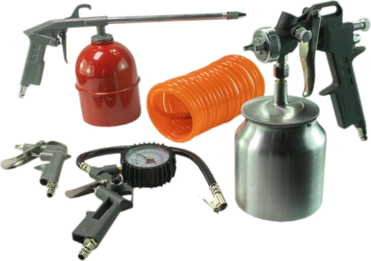 Kit d’outils pneumatiques en cinq pièces