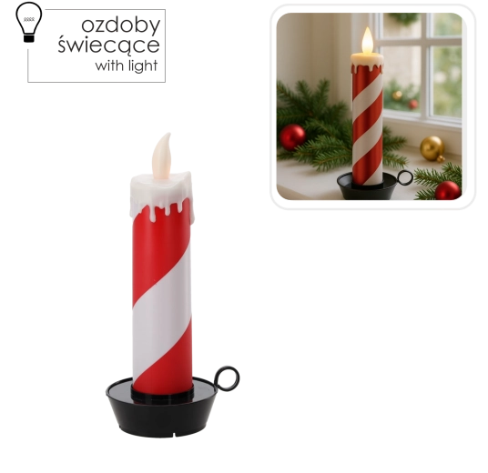 Warmes, flackerndes Licht ohne Flamme