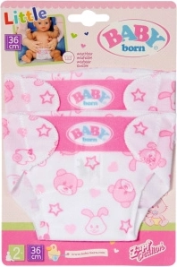BABY born Luiers voor poppen van 36 cm - 2 stuks