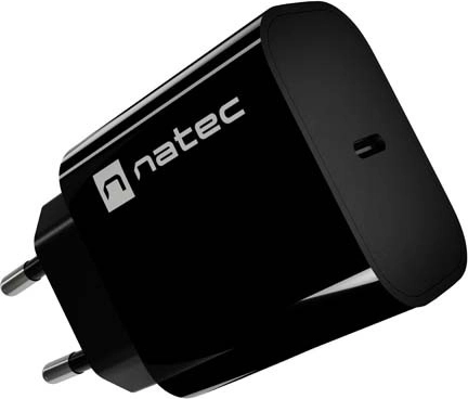 Natec Ribera USB‑C Netzladegerät 20 W schwarz
